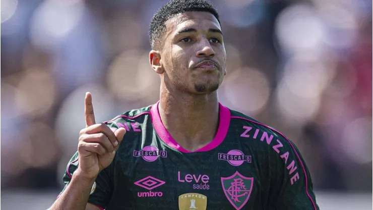 Kauã Elias comemorando gol em partida entre Red Bull Bragantino e Fluminense, no Estádio Nabi Abi Chedid, pelo Campeonato Brasileiro, no dia 28/07/2024. Foto: Anderson Lira