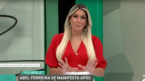 Renata Fan durante o programa 'Jogo Aberto'