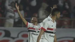 William Gomes jogador do Sao Paulo comemora seu gol durante partida contra o Vitoria no estadio Morumbi pelo campeonato Brasileiro A 2024