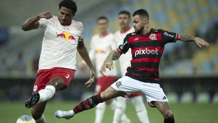 Michael jogador do Flamengo durante partida contra o Bragantino no estadio Maracana pelo campeonato Brasileiro A 2024.