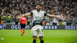 Yuri Alberto durante jogo do Timão. Atacante perdeu chances claras de gol.