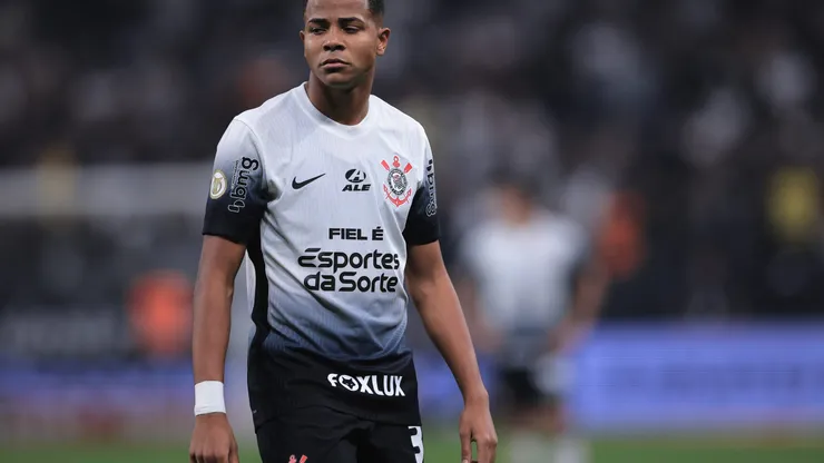 Wesley jogador do Corinthians durante partida contra o Gremio. Foto: Ettore Chiereguini/AGIF