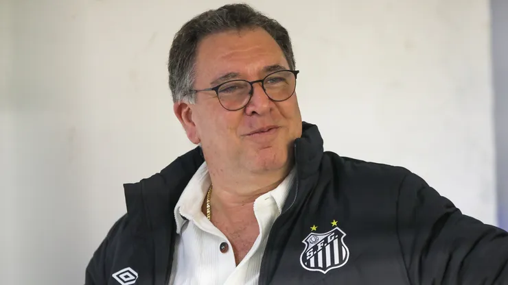 Marcelo Teixeira, presidente do Santos,. Foto: Reinaldo Campos/AGIF