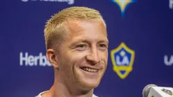Marco Reus durante a apresentação no Galaxy.