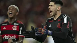 Agustín Rossi goleiro do Flamengo durante partida contra o Gremio no estadio Maracana pelo campeonato Brasileiro A 2024