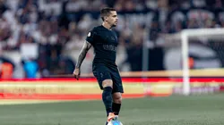 Fagner jogador do Corinthians durante partida na Arena Corinthians. Foto: Leonardo Lima/AGIF