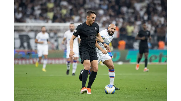 Giovane jogador do Corinthians durante partida contra o Fortaleza. Foto: Fabio Moreira Pinto/AGIF