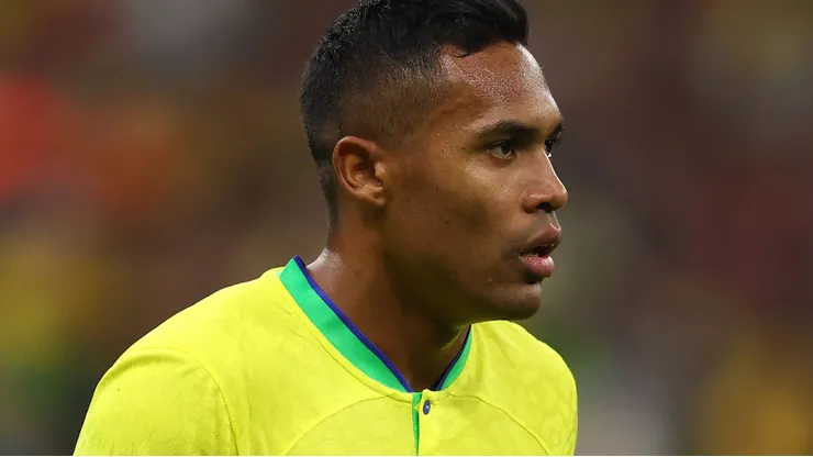 Alex Sandro durante partida entre Brasil e Sérvia, no Lusail Stadium, pela Copa do Mundo de 2022, no dia 24/11. Foto: David Klein