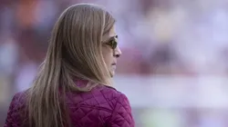 SP - RIO DE JANEIRO - 11/08/2024 - BRASILEIRO A 2024, FLAMENGO X PALMEIRAS - Leila Pereira presidente do Palmeiras antes da partida contra o Flamengo no estadio Maracana pelo campeonato Brasileiro A 2024. Foto: Jorge Rodrigues/AGIF