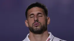 SP - SAO PAULO - 22/08/2024 - COPA LIBERTADORES 2024, SAO PAULO X NACIONAL (URU) - Calleri jogador do Sao Paulo durante partida contra o Nacional (URU) no estadio Morumbi pelo campeonato Copa Libertadores 2024. Foto: Ettore Chiereguini/AGIF