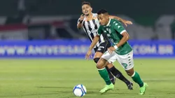 Airton jogador do Guarani durante partida contra o Santos no estadio Brinco de Ouro pelo campeonato Brasileiro B 2024. Foto: Diogo Reis/AGIF