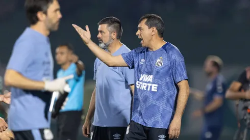 SP - CAMPINAS - 21/08/2024 - BRASILEIRO B 2024, GUARANI X SANTOS - Fabio Carille tecnico do Santos durante partida contra o Guarani no estadio Brinco de Ouro pelo campeonato Brasileiro B 2024. Foto: Diogo Reis/AGIF