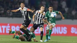 Gabriel Bispo jogador do Guarani durante partida contra o Santos no estadio Brinco de Ouro pelo campeonato Brasileiro B 2024.