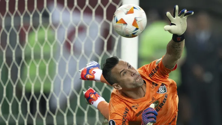 Fábio em Fluminense x Grêmio na Libertadores. Foto: Jorge Rodrigues/AGIF