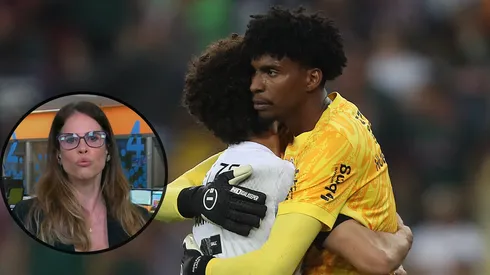 Hugo Souza está confirmado contra o Flamengo no dia 1º de setembro - Fotos: Getty Images e Reprodução/SporTV