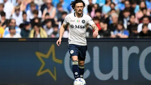 NAPLES, ITALY - MARCH 30: Mario Rui of SSC Napoli during the Serie A TIM match between SSC Napoli and Atalanta BC at Stadio Diego Armando Maradona on March 30, 2024 in Naples, Italy. (Photo by Francesco Pecoraro/Getty Images) (Photo by Francesco Pecoraro/Getty Images)