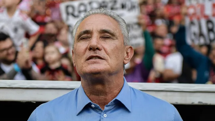 SP - RIO DE JANEIRO - 11/08/2024 - BRASILEIRO A 2024, FLAMENGO X PALMEIRAS - Tite tecnico do Flamengo durante partida contra o Palmeiras no estadio Maracana pelo campeonato Brasileiro A 2024.