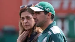 Abel Ferreira e Leila Pereira - Foto: Cesar Greco / Palmeiras