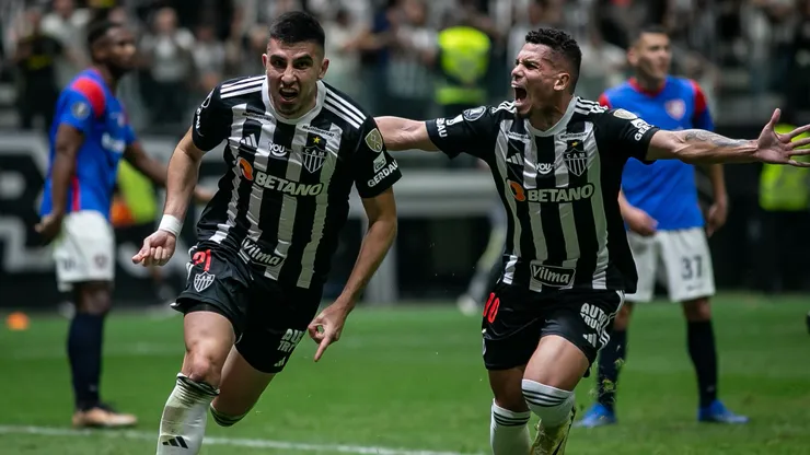 Galo vende e se classifica para a próxima fase da Copa Libertadores 2024. Foto: Fernando Moreno/AGIF
