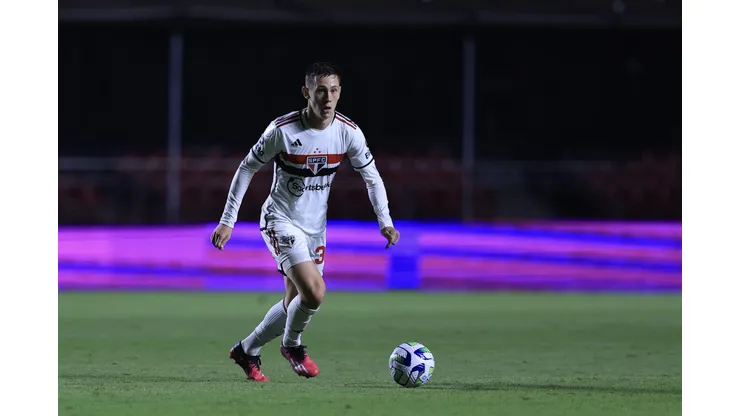 Patryck jogador do Sao Paulo durante partida contra o America-MG no estadio Morumbi pelo campeonato BRASILEIRO A 2023.