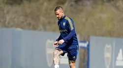 Bendetto em treino do Boca Juniors Foto: Boca Juniors
