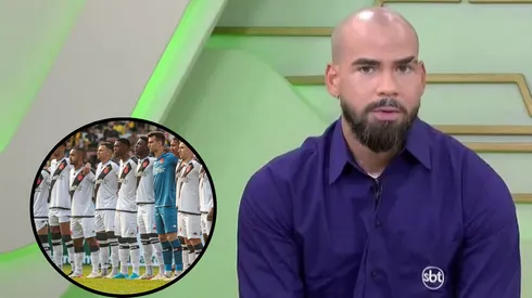 Lucas Pedrosa diz que Vasco aceita rescisão e liberação de Pablo Galdames - Fotos: Leandro Amorim/CRVG e Reprodução/SBT Rio