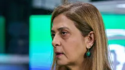 Leila Pereira durante partida entre Palmeiras e Flamengo.