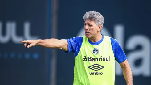 Renato define titular no ataque do Grêmio para jogo da Libertadores. FOTO: LUCAS UEBEL/GREMIO FBPA
