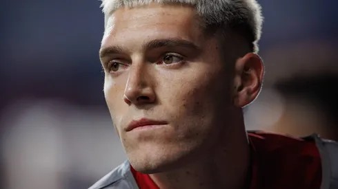 Benjamín Rollheiser durante partida entre Benfica e Estoril Praia, pela semifinal da Allianz Cup, no Estádio Dr. Magalhães Pessoa, no dia 24/01/2024. Foto: Maciej Rogowski