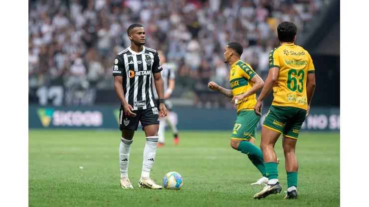 Alisson jogador do Atletico-MG durante partida contra o Cuiaba no estadio Arena MRV pelo campeonato Brasileiro A 2024