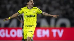 Mauricio jogador do Palmeiras comemora seu gol durante partida contra o Botafogo. Foto: Jorge Rodrigues/AGIF