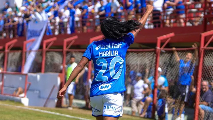 Marília anotou um hat-trick no confronto. Divulgação/Daniel Oliveira Costa/BH Foto/Cruzeiro.
