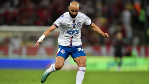 Thaciano anotou dois gols contra o Grêmio. Thiago Ribeiro/AGIF.
