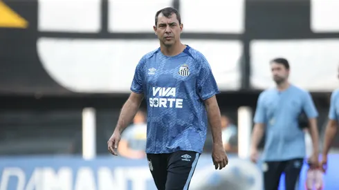 Fabio Carille foi criticado por torcedores do Santos. Foto: Reinaldo Campos/AGIF