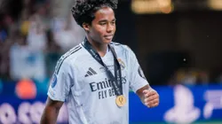 Endrick foicampeão da Supercopa da UEFA no Real Madrid