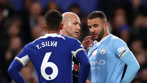 Kyle Walker pelo Manchester City em partida diante do Chelsea. (Photo by Ryan Pierse/Getty Images)