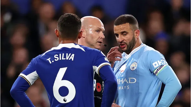 Kyle Walker pelo Manchester City em partida diante do Chelsea. (Photo by Ryan Pierse/Getty Images)