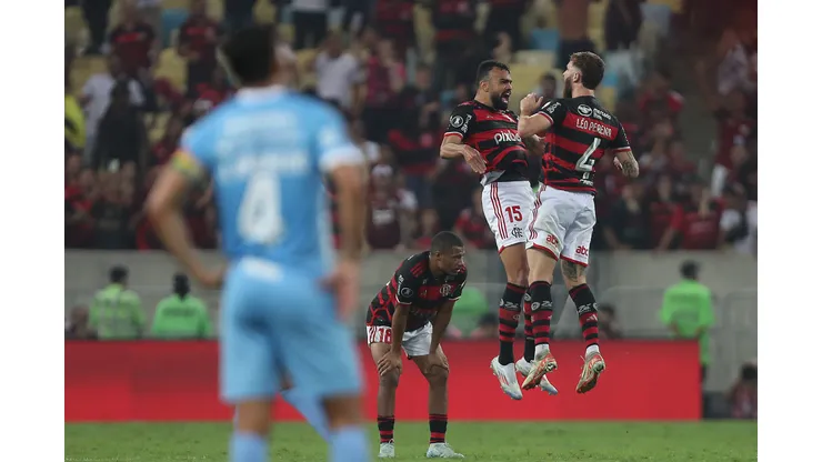 Flamengo, em partida de ida contra o Bolívar na Copa Libertadores, dentro do Maracanã (Foto: Wagner Meier/Getty Images)