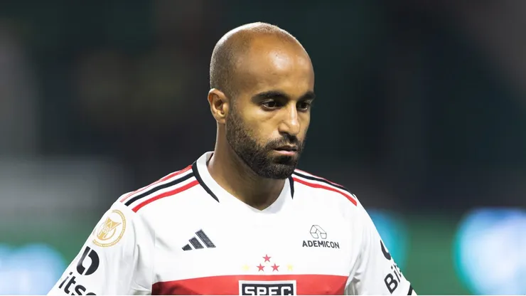 Lucas Moura em São Paulo x Palmeiras. Foto: Abner Dourado/AGIF
