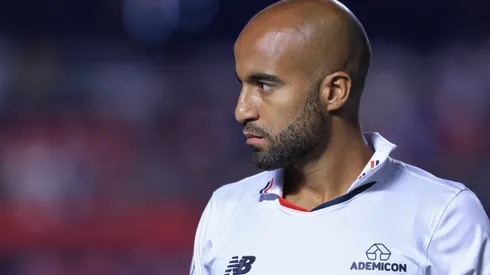 Lucas Moura em partida do Campeonato Brasileiro