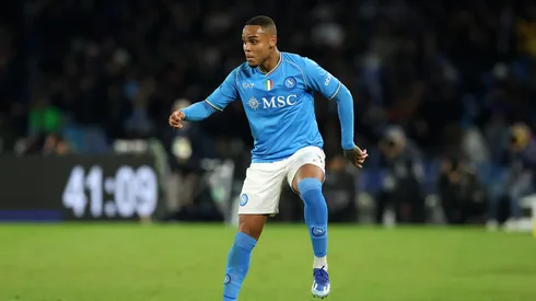 Natan jogando pela Napoli, em 2023. Foto: Francesco Pecoraro/Getty Images
