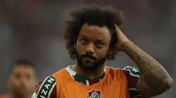 RIO DE JANEIRO, BRAZIL - AUGUST 4: Marcelo of Fluminense gestures during the match between Fluminense and Bahia as part of Brasileirao 2024 at Maracana Stadium on August 4, 2024 in Rio de Janeiro, Brazil. (Photo by Wagner Meier/Getty Images)
