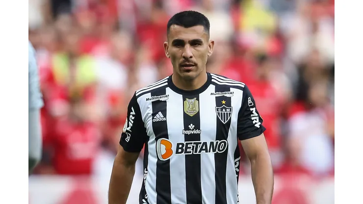 Junior Alonso, craque do Atletico-MG durante partida contra San Lorenzo em Buenos Aires