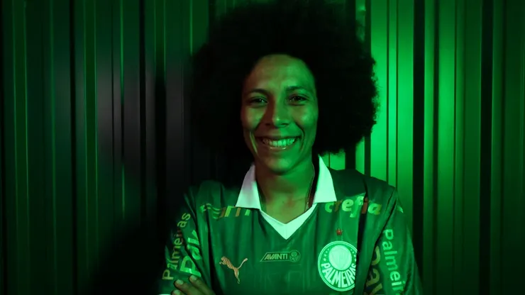 Volante, de 24 anos, chega para reforçar o meio-campo do clube. Divulgação/Lucas Chagas/Palmeiras.