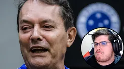 Pedrinho BH está fechando acordo para transmissão dos jogos do Cruzeiro pelo BR na Cazé TV - Fotos: Gustavo Aleixo/CEC e Reprodução/Cazé TV