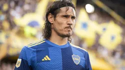 Edinson Cavani durante partida entre Boca Juniors e San Lorenzo, no Estádio Alberto J. Armando, pelo Campeonato Argentino, no dia 30/03/2024. Foto: Manuel Cortina