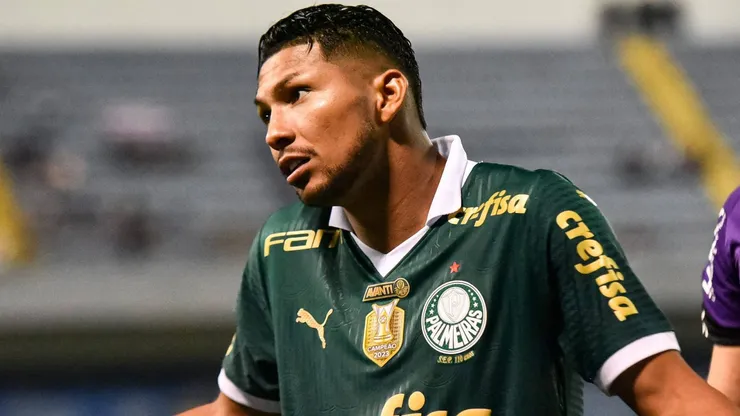 Rony durante partida entre Palmeiras e Botafogo-SP, na Arena Barueri, pelo Campeonato Paulista, no dia 09/03/2024. Foto: Roberto Casimiro