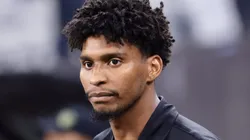 Hugo Souza antes da partida entre Corinthians e Vitória, na Neo Química Arena, pelo Campeonato Brasileiro, no dia 04/07/2024.