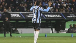 Reinaldo comemorando gol marcado na Libertadores da América contra o Fluminense