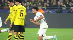 Warren Zaire-Emery comemora gol do PSG diante do Borussia Dortmund. (Photo by Alex Grimm/Getty Images)